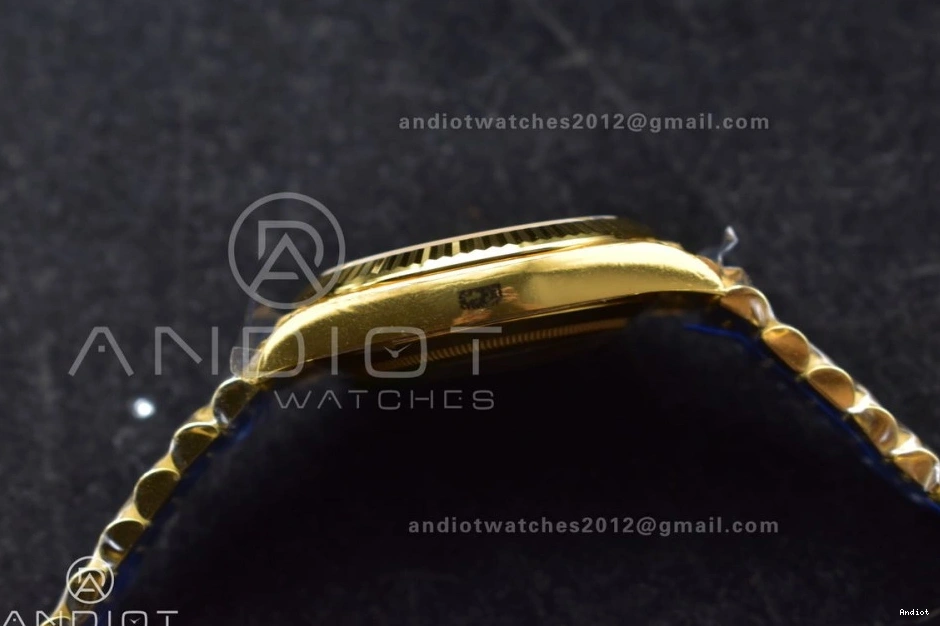 228238 THBF Green YG on (Gain VR3255 President 40 Weight) Edition Dial Day 1:1 Roman Date Bracelet Best 0119